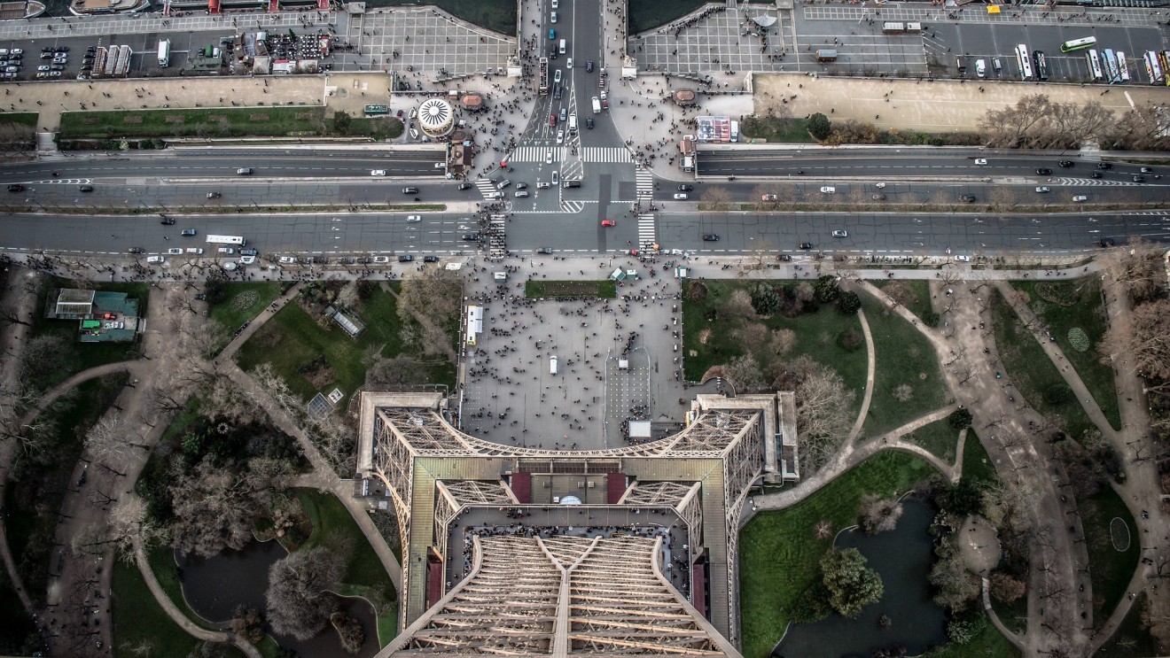 Eifel Tower view from the top